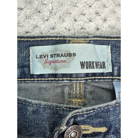 Levi Strauss Signature Workwear Mens Denim Jeans Relaxed Fit Size 34 x 30 - Picture 11 of 15